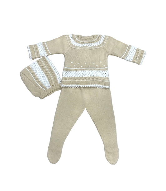Conjunto Perle Lino y Blanco