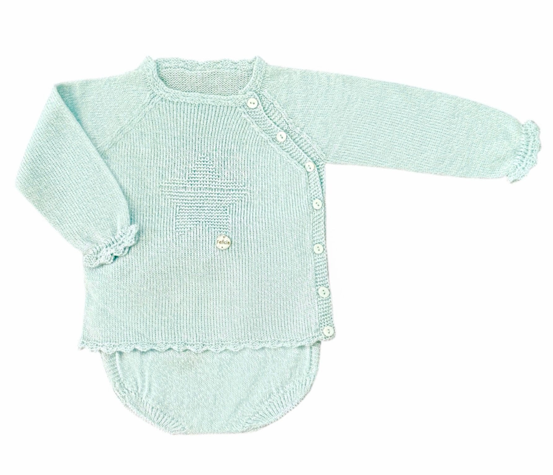 Conjunto Perle Celeste de Estrella y Cubre Pañal