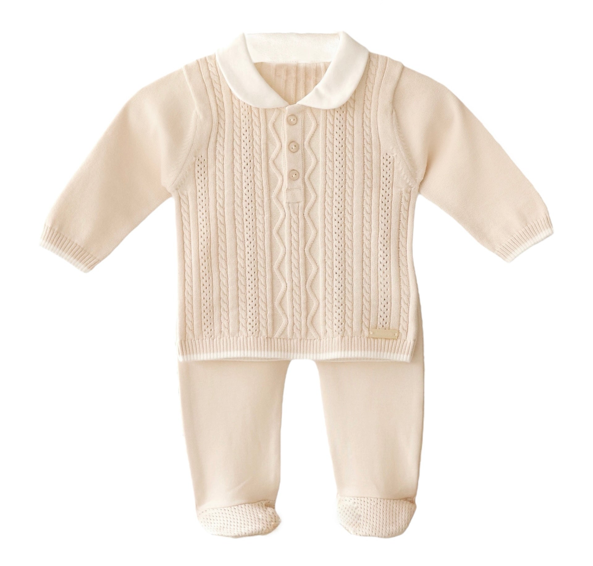 Comfy Set Lino Trenzado Lino Cuello Peter Pan