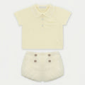 Conjunto de Jersey de Punto Amarillo Pastel con Bombacho Plumeti Winnipeg