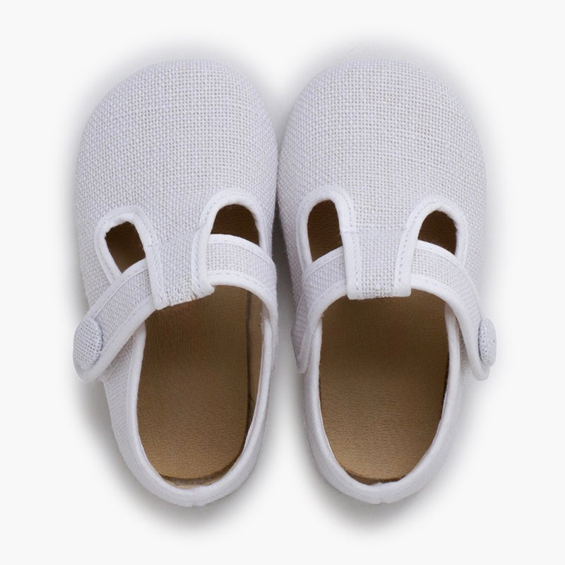 Pepito Lino Blanco con Botón Barefoot