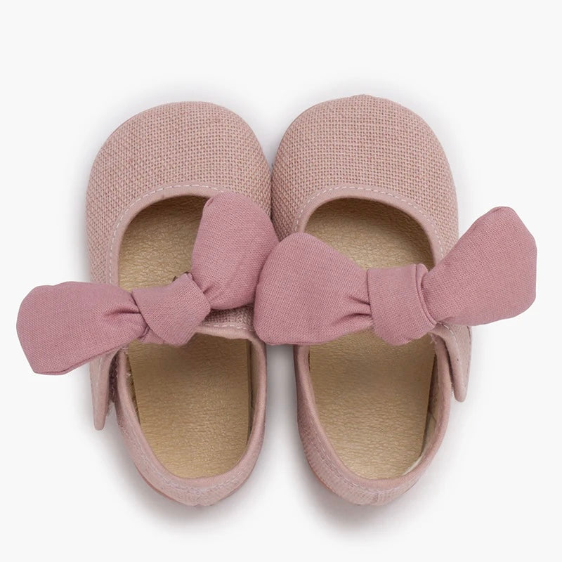 Mercedita Lino con Lazo Removible Rosa Palo Barefoot