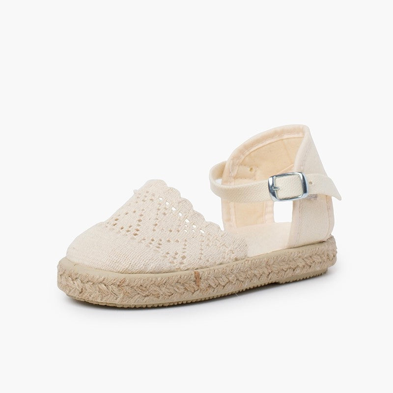 Espadrillas Tejidas en Crudo