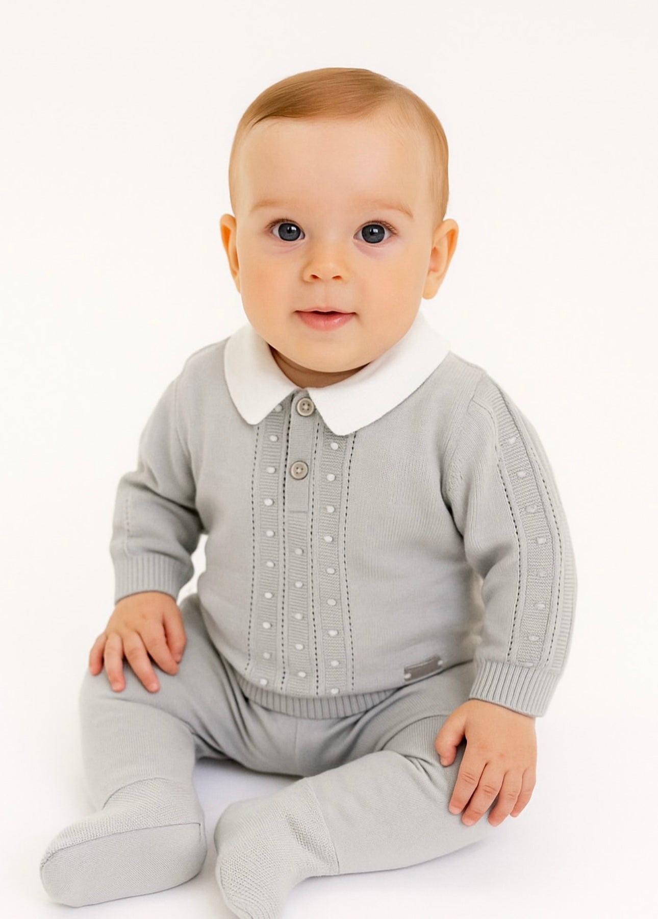 Comfy Set Gris Claro con Blanco