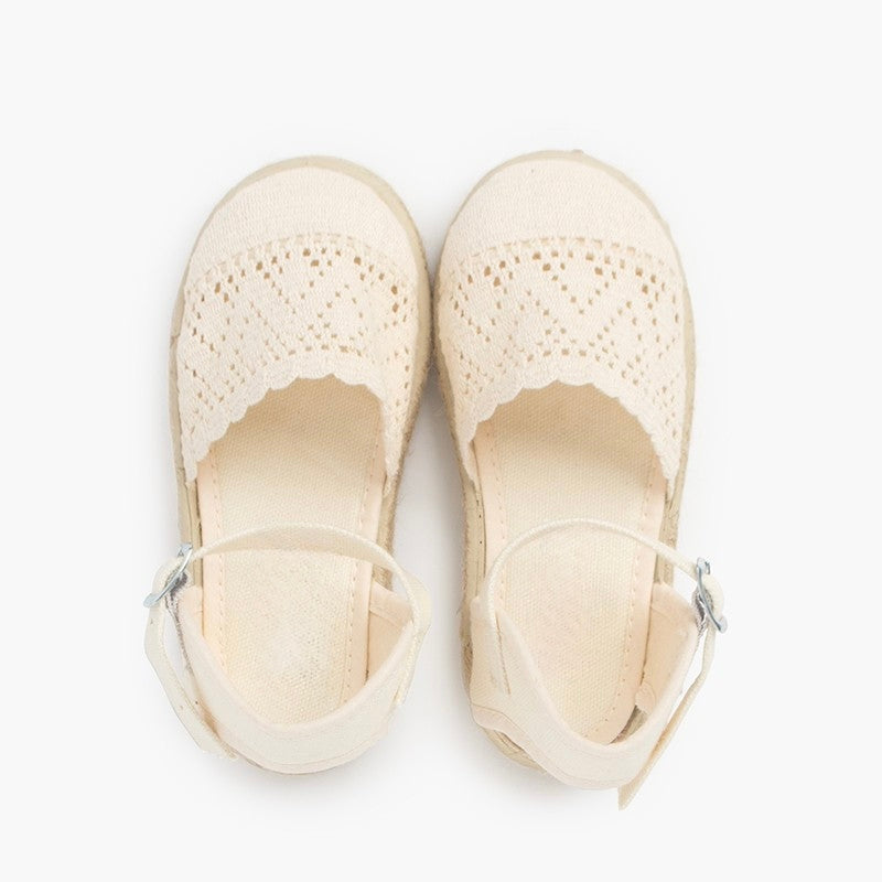 Espadrillas Tejidas en Crudo