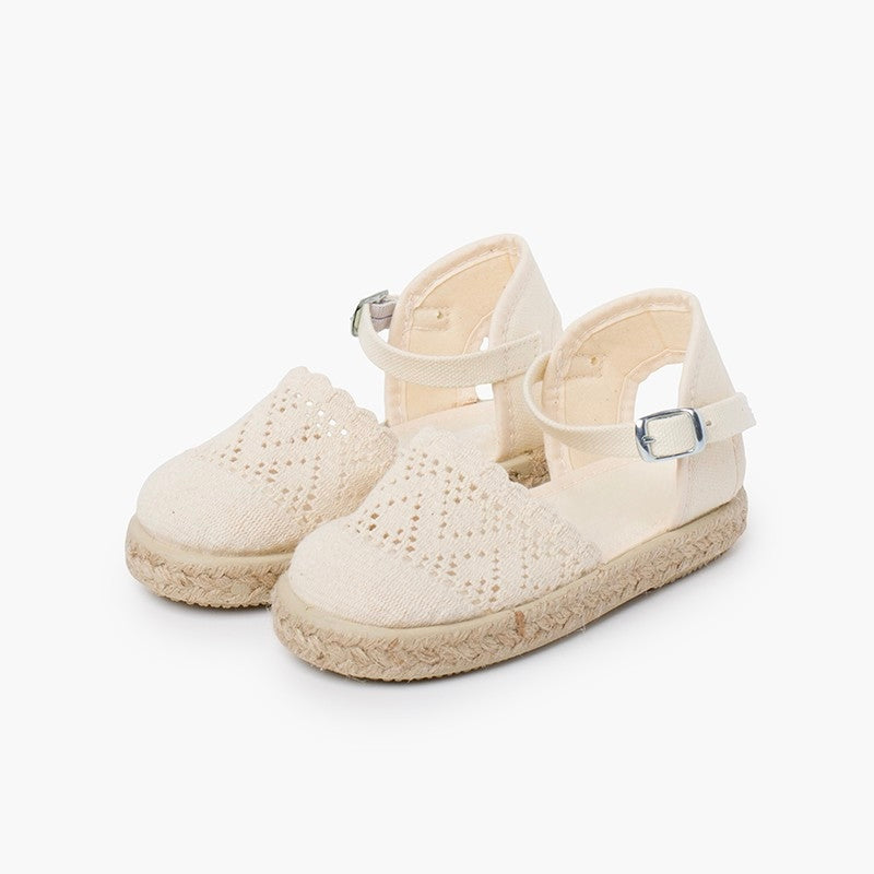 Espadrillas Tejidas en Crudo