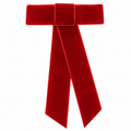 Pinza con Maxi Lazo de Terciopelo Rojo