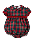 Bombacho Tartan Clásico con Detalles en Tercipelo Rojo