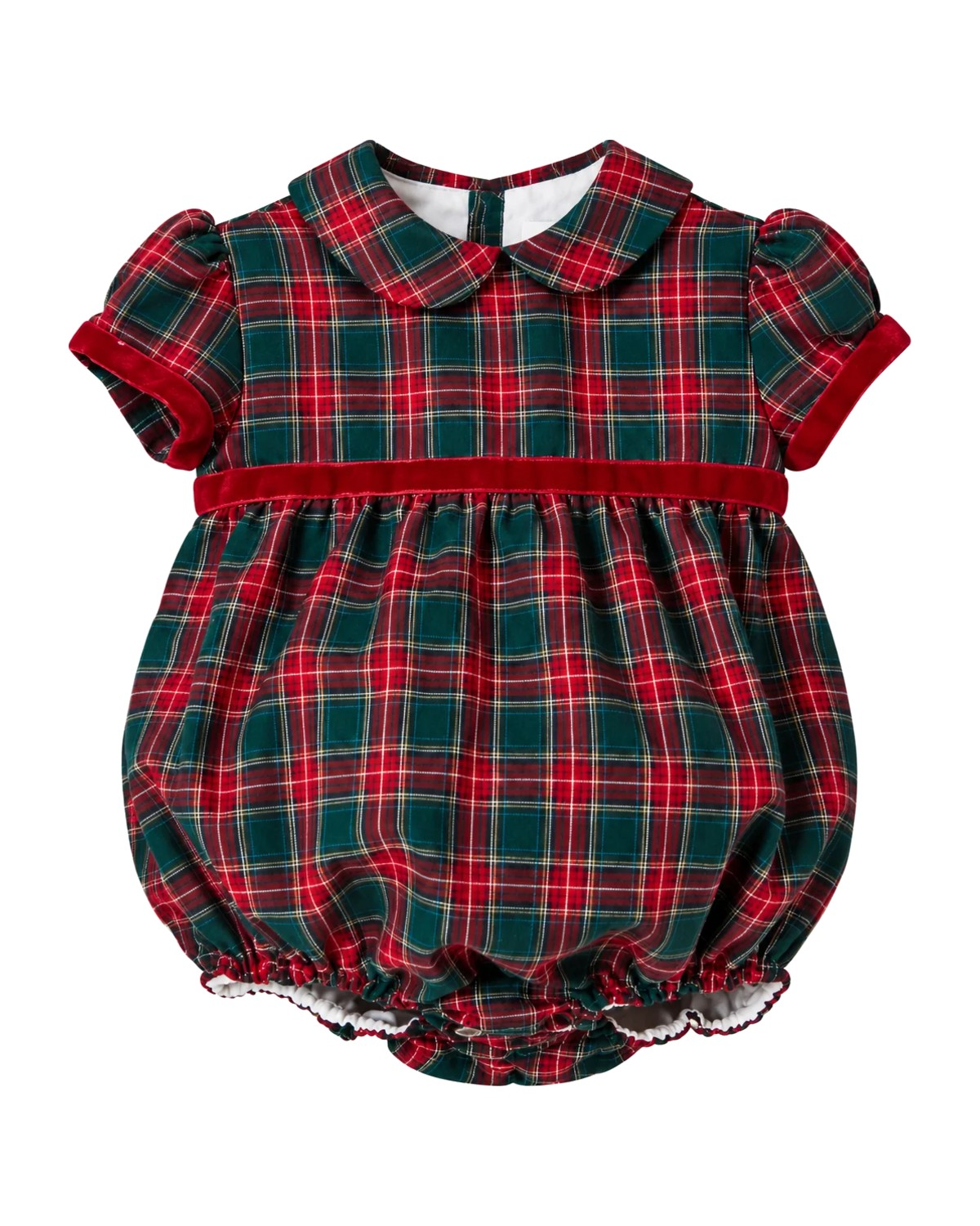 Bombacho Tartan Clásico con Detalles en Tercipelo Rojo