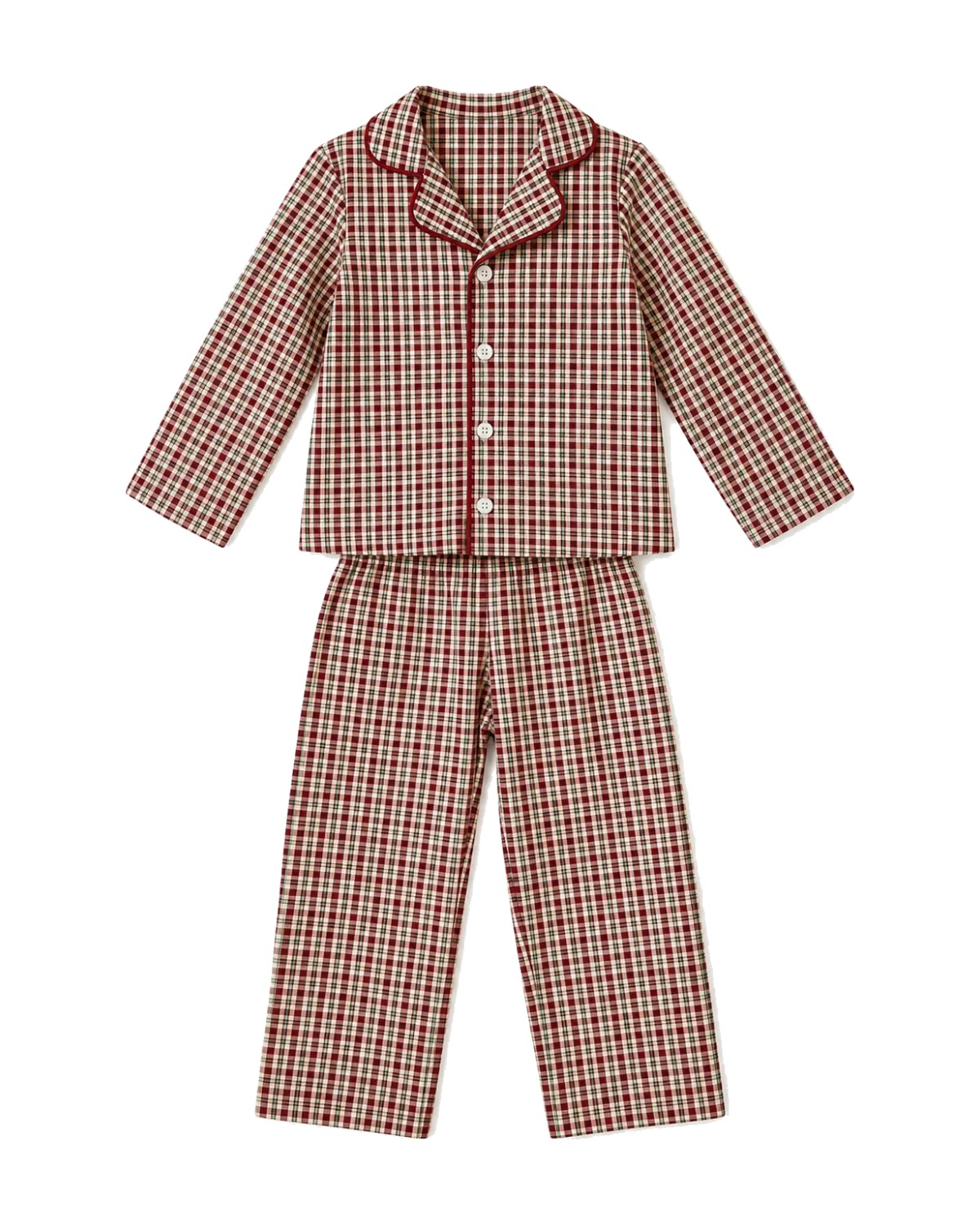 Pijama Niño Tartan con Cuello Peter Pan