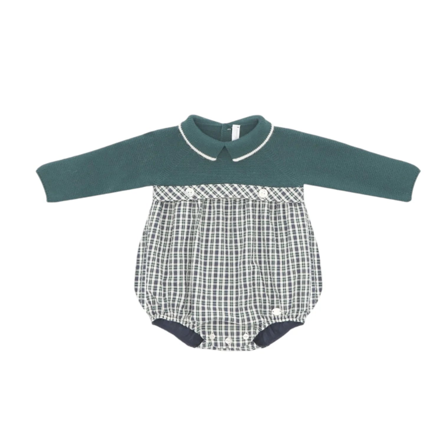 Pelele Punto Verde Botella Dark Green
