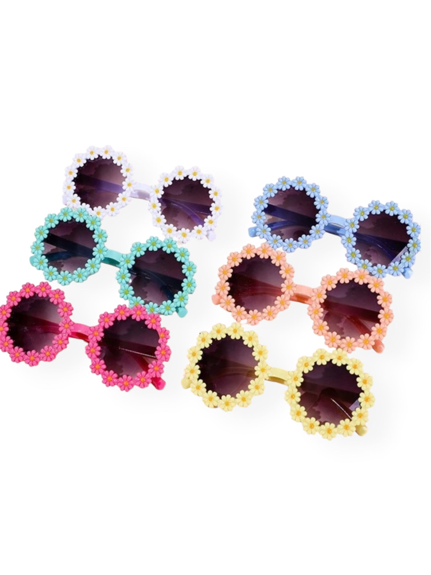 Lentes de Rol Redondos con Margaritas