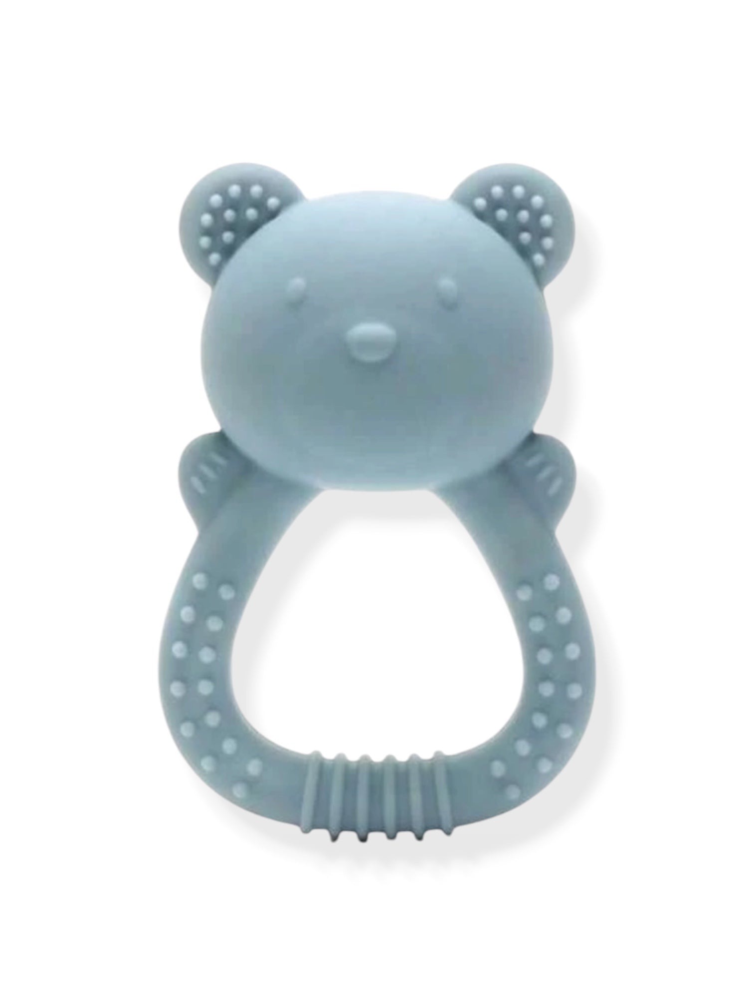 Mordedor Osito con Sonajero Azul Bebe