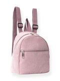 Mini Mochila de Pana Rosa