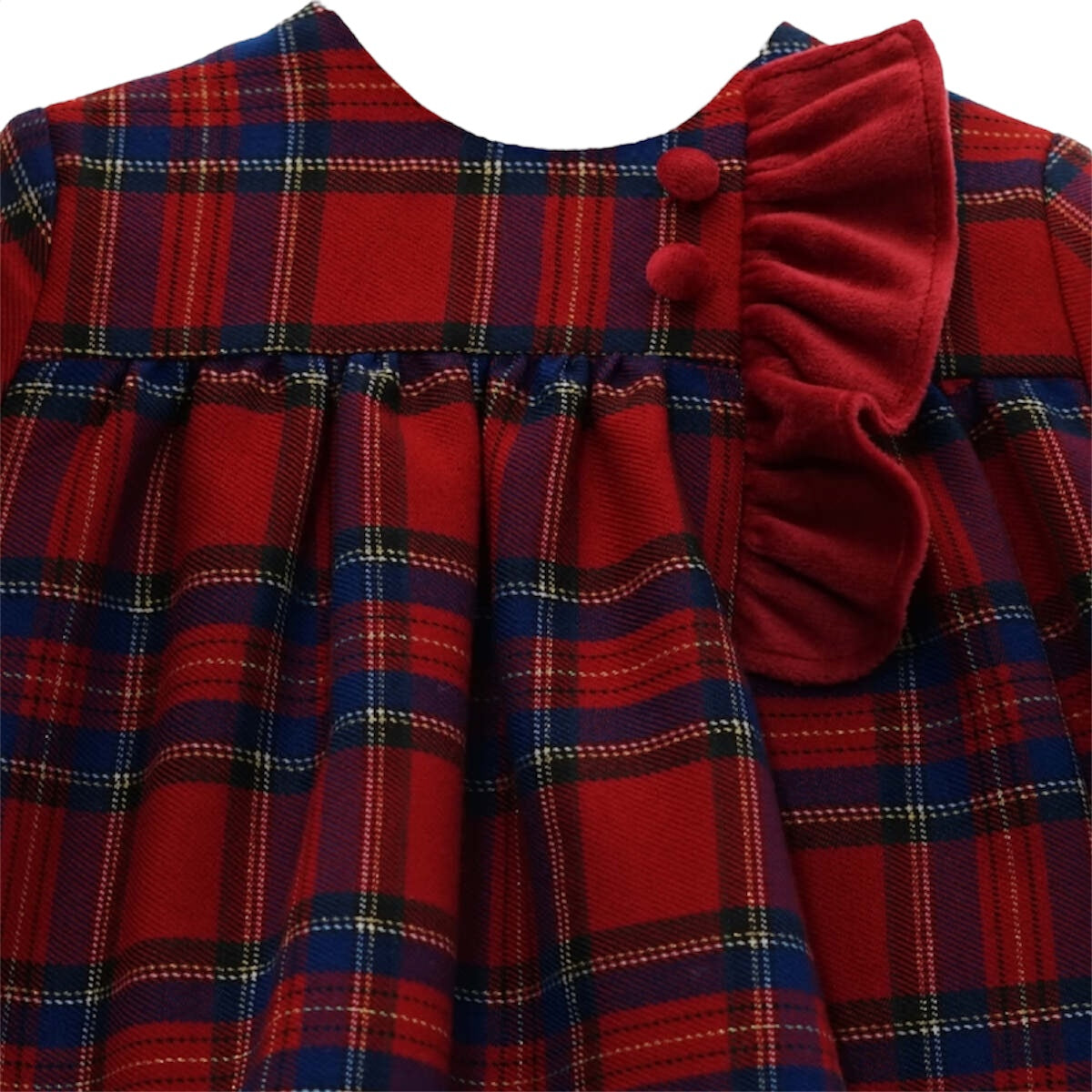 Jesusito Tartan Rojo con Capota Familia Dedal