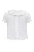 Blusa Blanca de Plumeti Cuello Batista