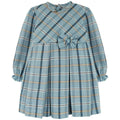Vestido Azul con Cuadros