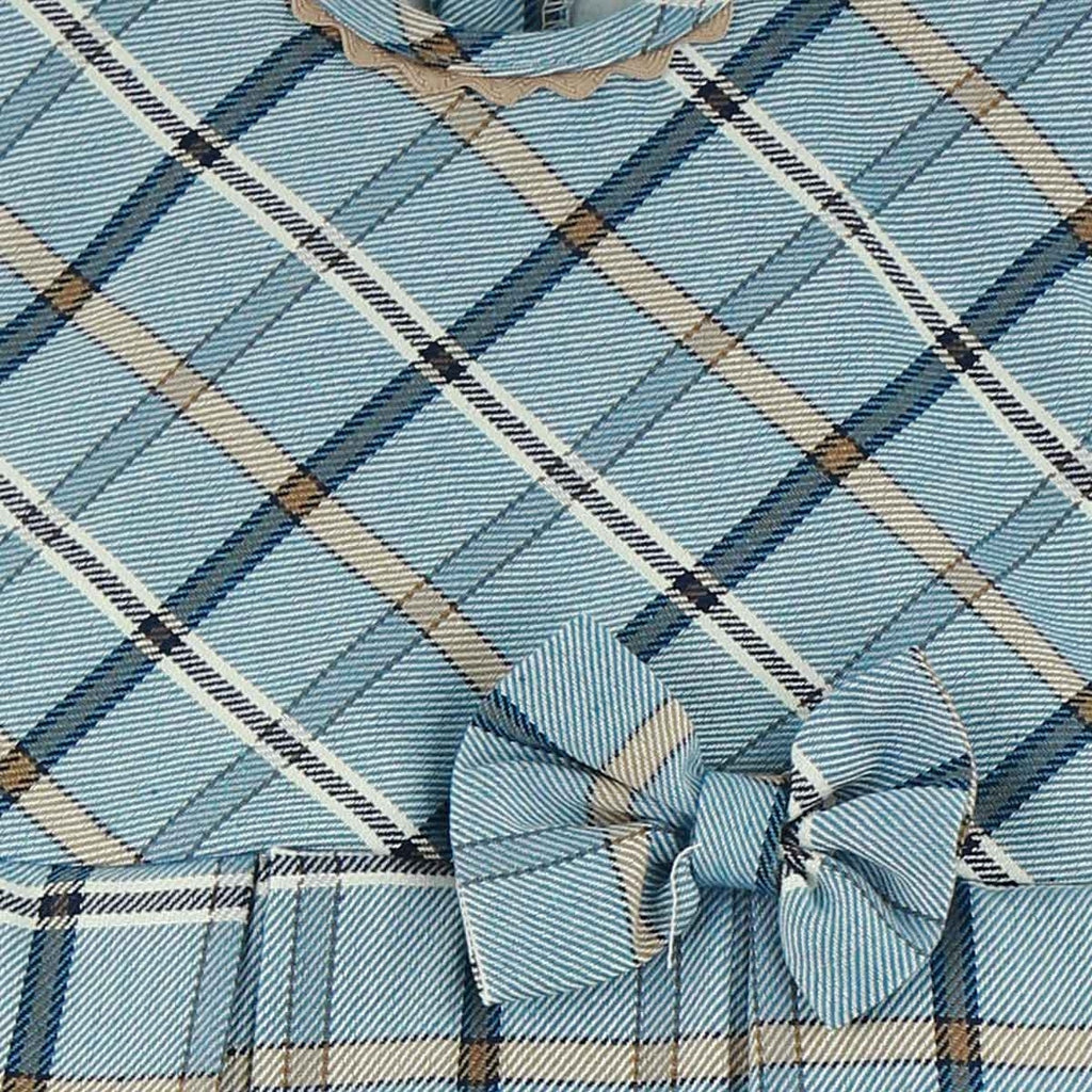 Vestido Azul con Cuadros