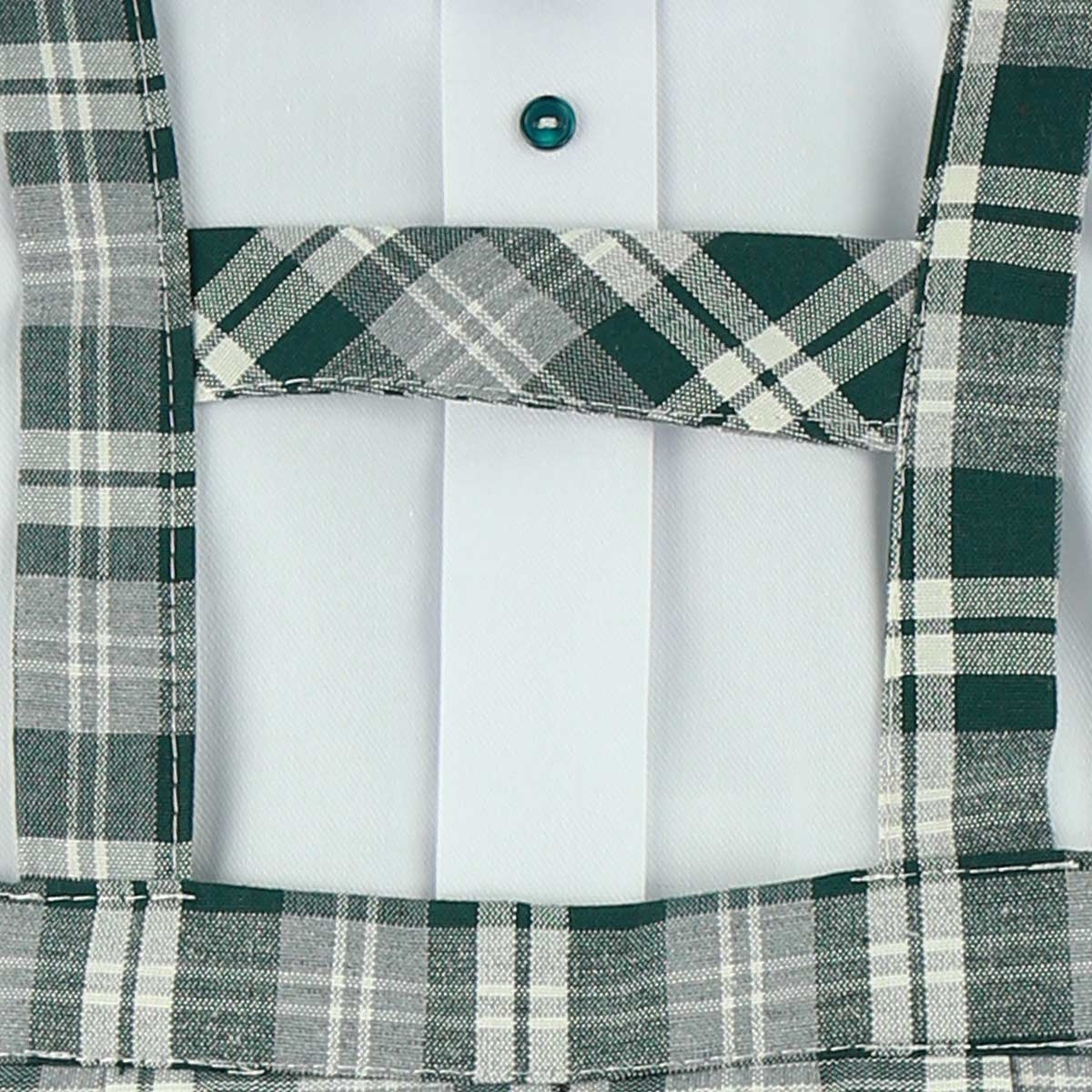 Conjunto Tirantes de Cuadros Verde Botella