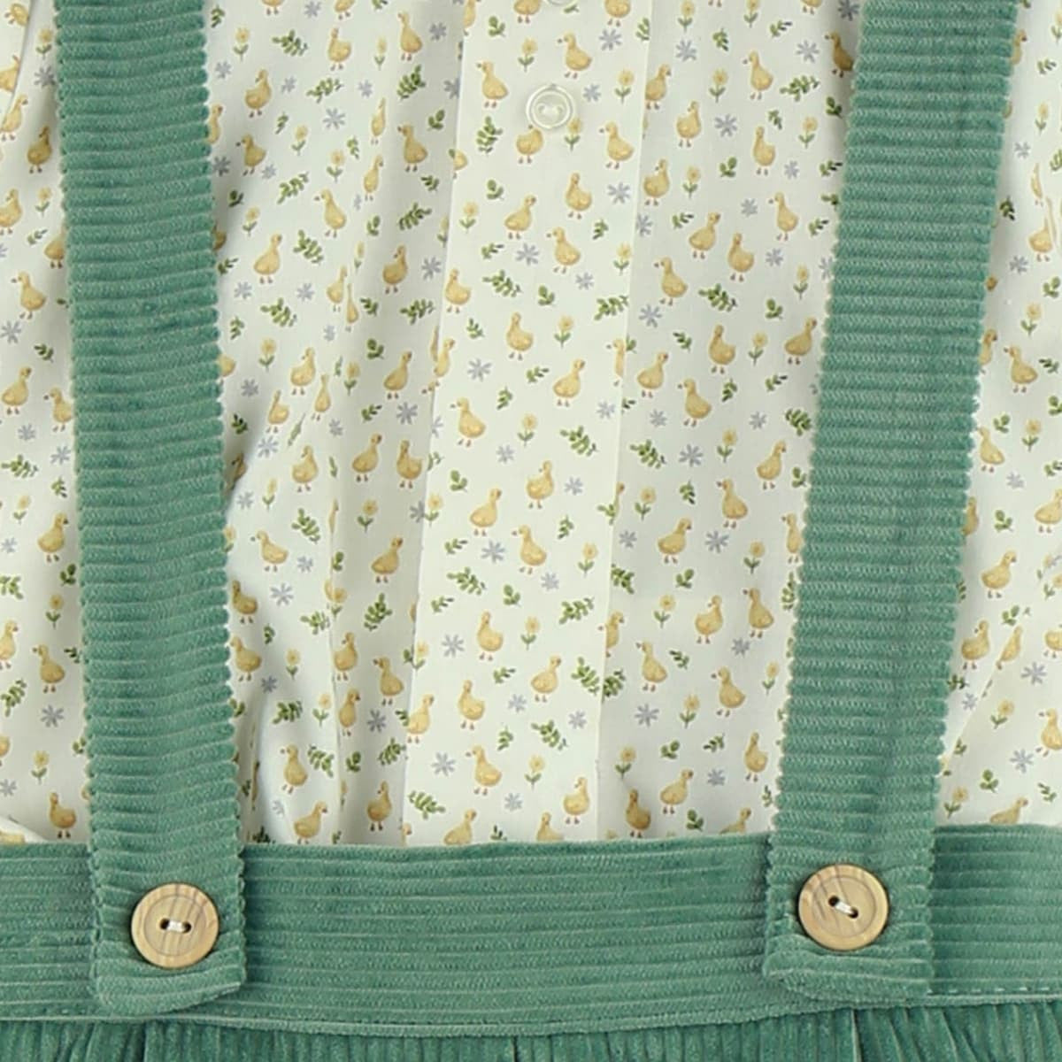 Conjunto Tirante de Pana Camisa Patito