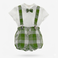 Conjunto Tirantes con Corbatín Verde Colección Escorpio
