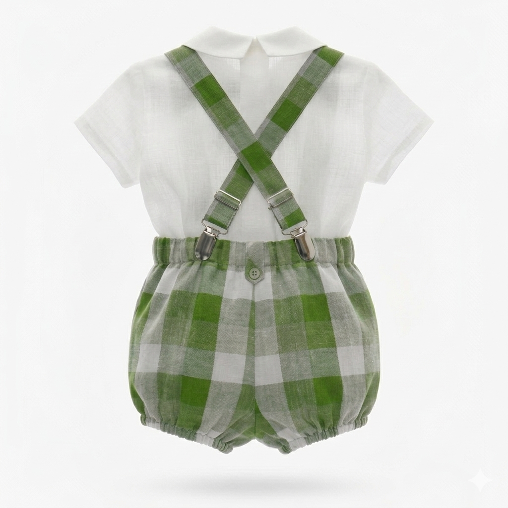 Conjunto Tirantes con Corbatín Verde Colección Escorpio