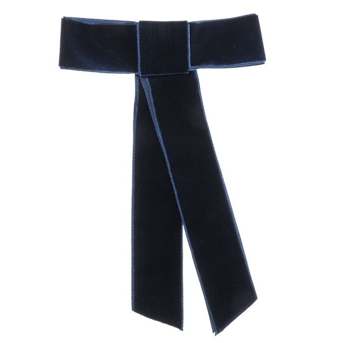 Pinza con Maxi Lazo de Terciopelo Marino