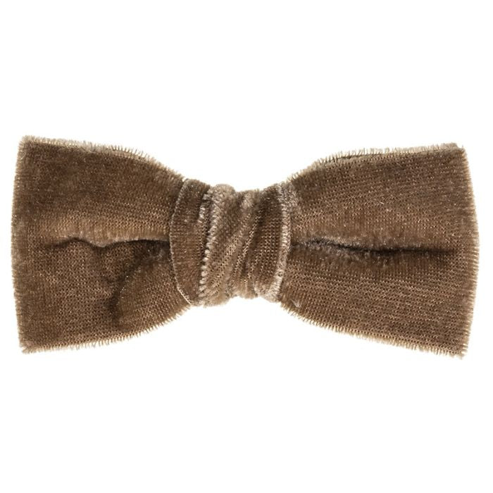 Pinza de Lazo Mediano en Terciopelo Arena