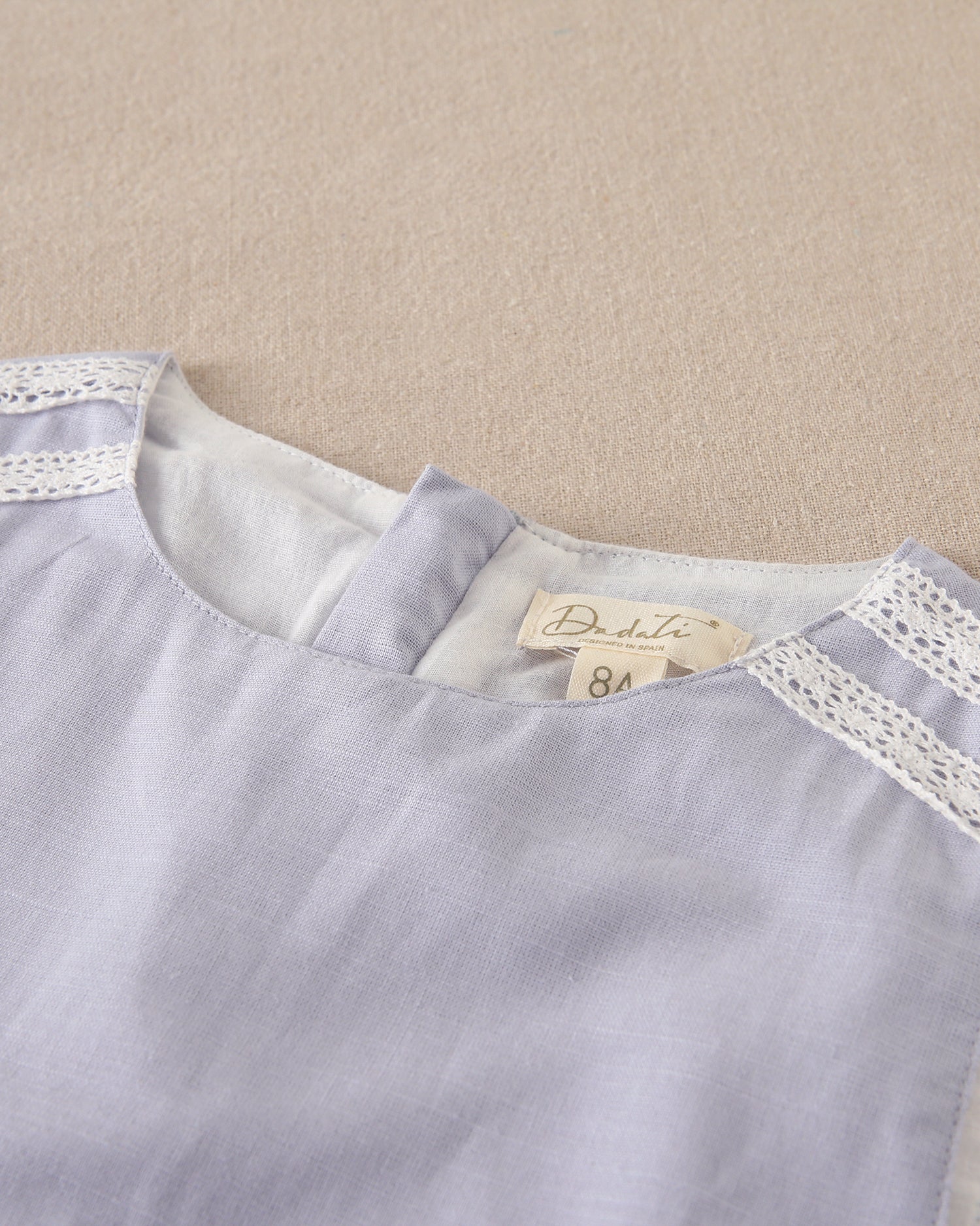 Jumpsuit Lino Azul Cielo con Lazo Frontal