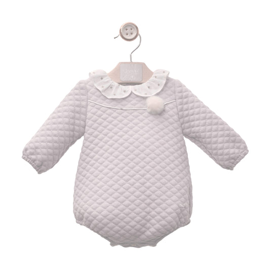 Pelele Bombacho Blanco con Cuello con Estrellas