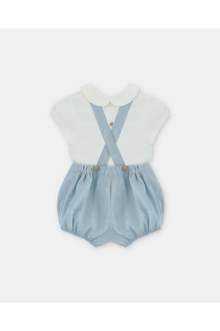 Conjunto de Tirantes Capri Azul Empolvado