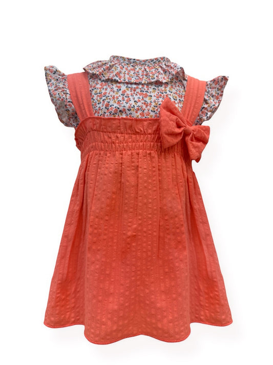 Conjunto Jesusito Coral con Camisa Estampada Floral