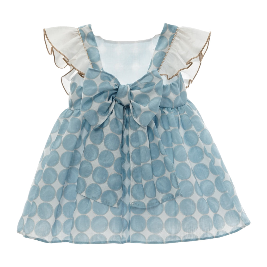 Vestido Medieval Celeste con Volados