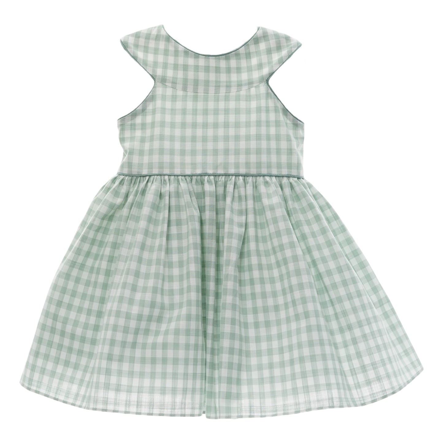Vestido Lancelot Vichy Verde Empolvado