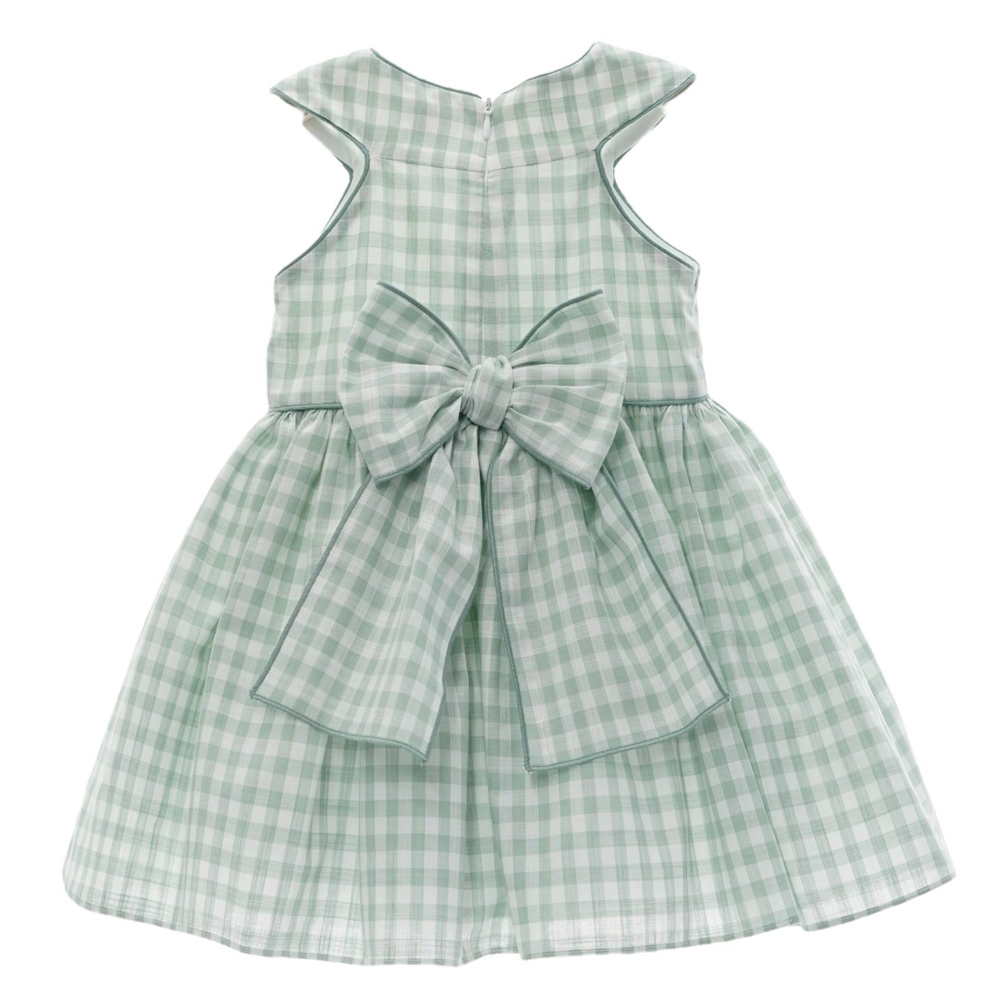 Vestido Lancelot Vichy Verde Empolvado