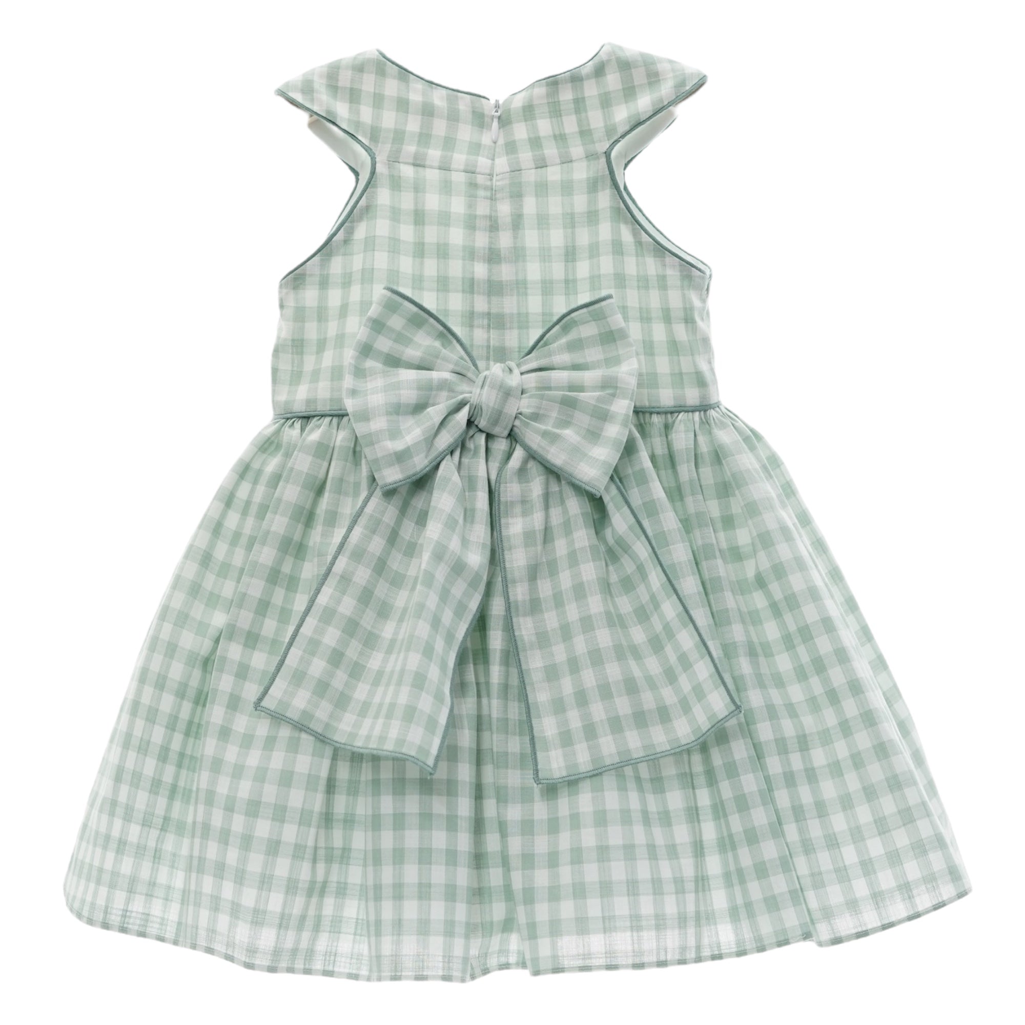Vestido Lancelot Vichy Verde Empolvado