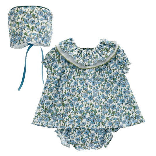 Jesusito Trovador Estampado Floral Azul Regata