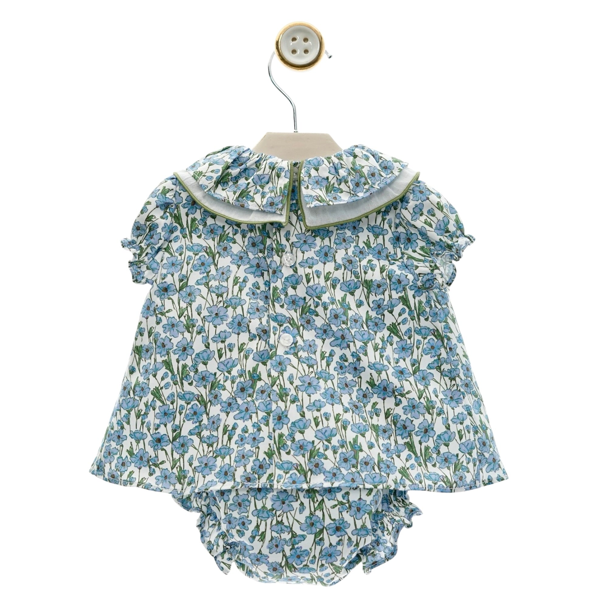 Jesusito Trovador Estampado Floral Azul Regata