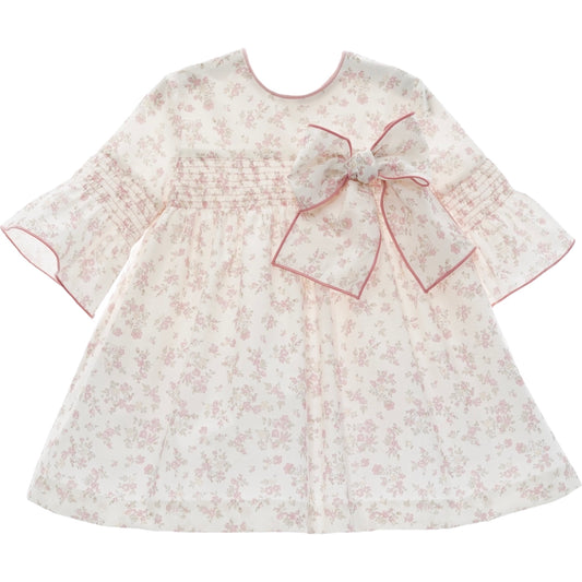 Vestido Dulcinea Manga 3/4 Rosa Empolvado