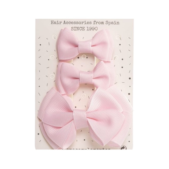 Tripack de Lazos Rosa Bebe