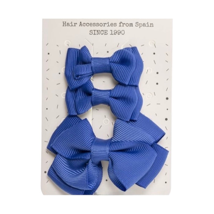 Tripack de Lazos Azul Rey