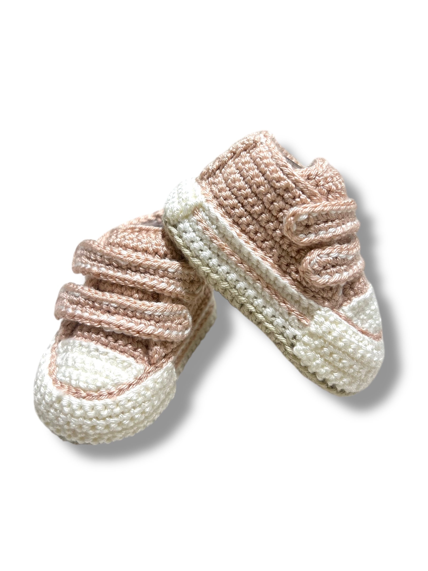 Sneakers Tejidos Rosa Palo con Detalles en Blanco