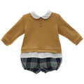Conjunto Suéter Mostaza Colección Ganchillo