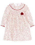 Vestido Estampado Floral Granate