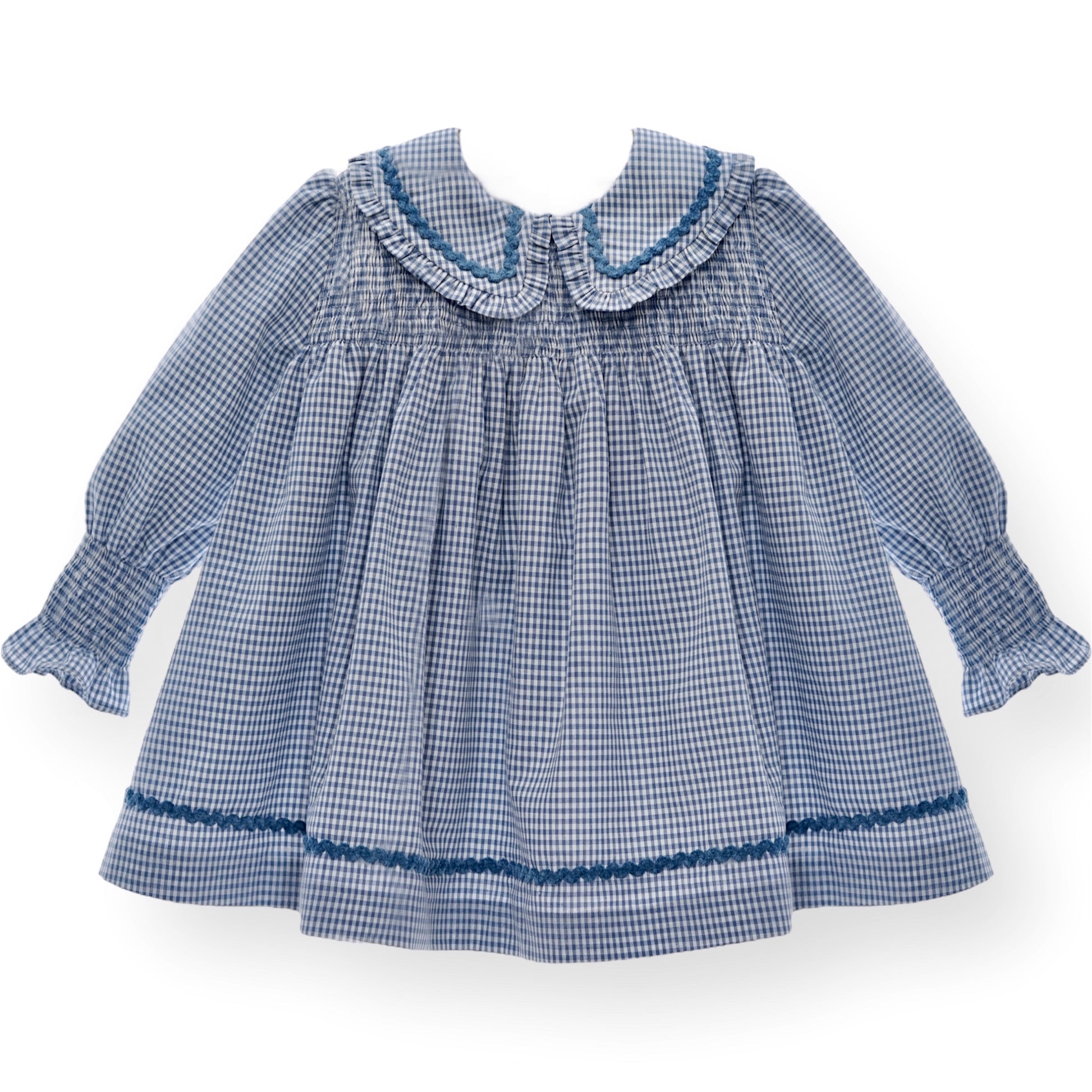 Vestido Colección Seda Azul Empolvado