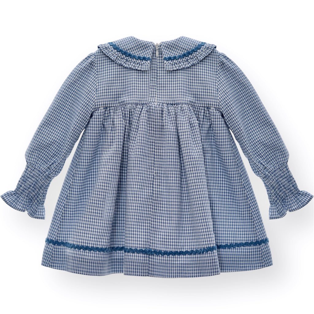 Vestido Colección Seda Azul Empolvado