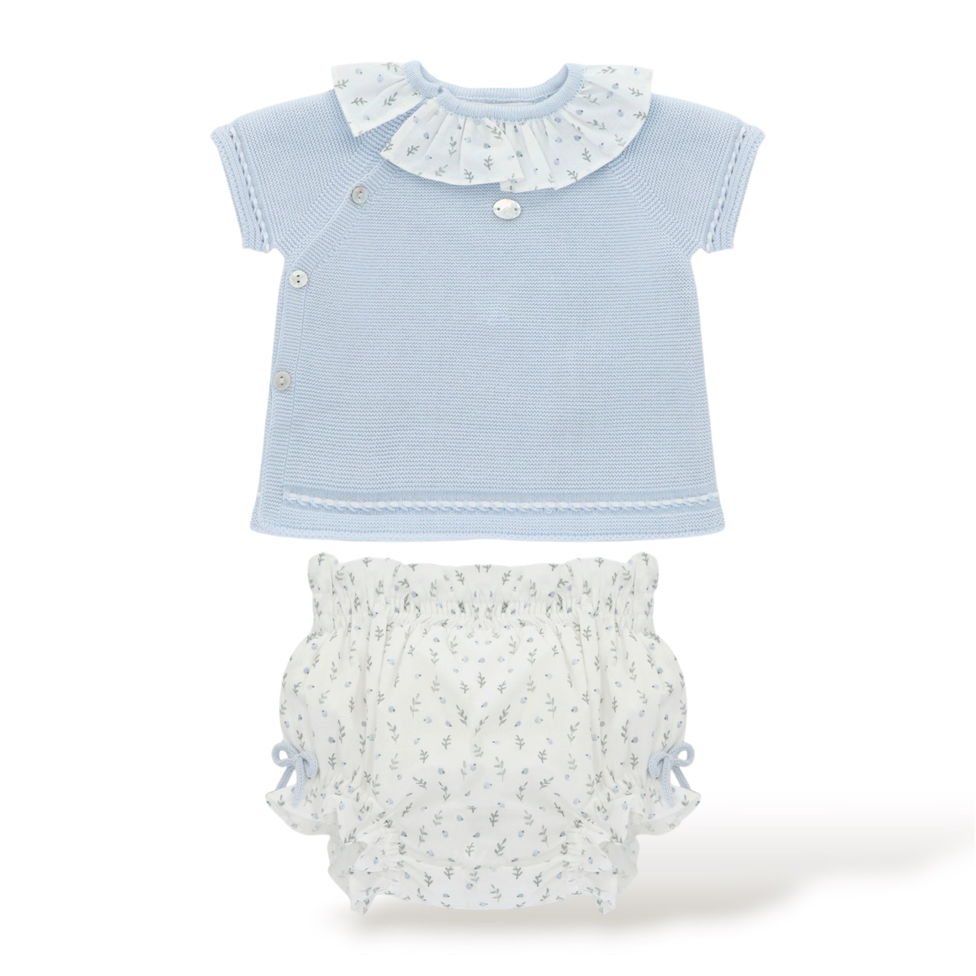 Conjunto de Punto Azul Empolvado Coleccion Ottawa