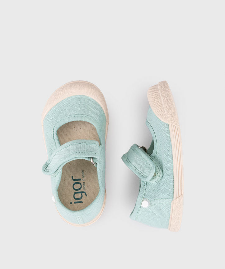 Merceditas de Lona Menta Barefoot