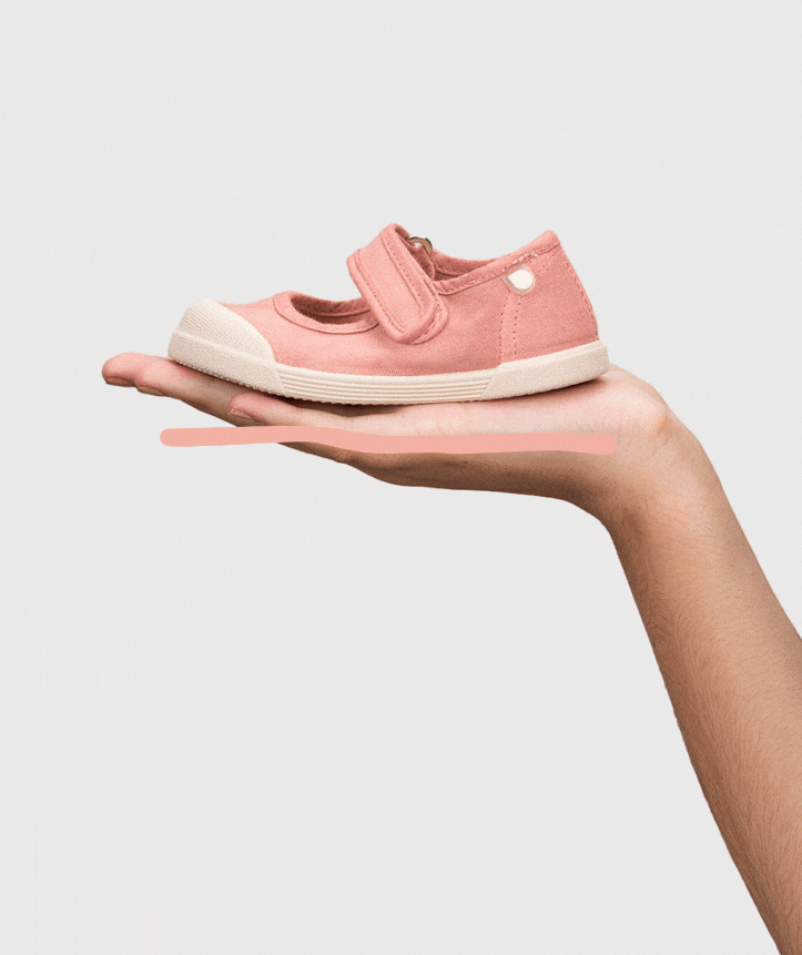 Merceditas de Lona Barefoot Rosa