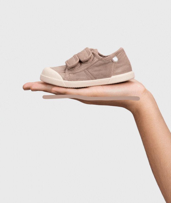 Zapato Lona Cacao con Cierre Magico